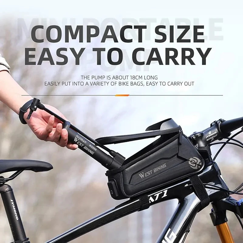WEST BIKING 80 PSI Manual Bike Pump | Schrader Valve Floor Pump Manual Bike Pump Axl
