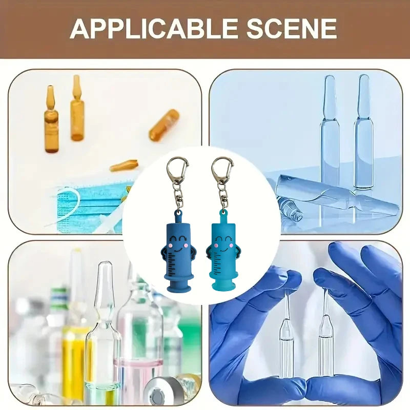 Syringe Ampoule Bottle Opener Keychain | Vial Breaker Tool Ampoule Opener Tool Axl