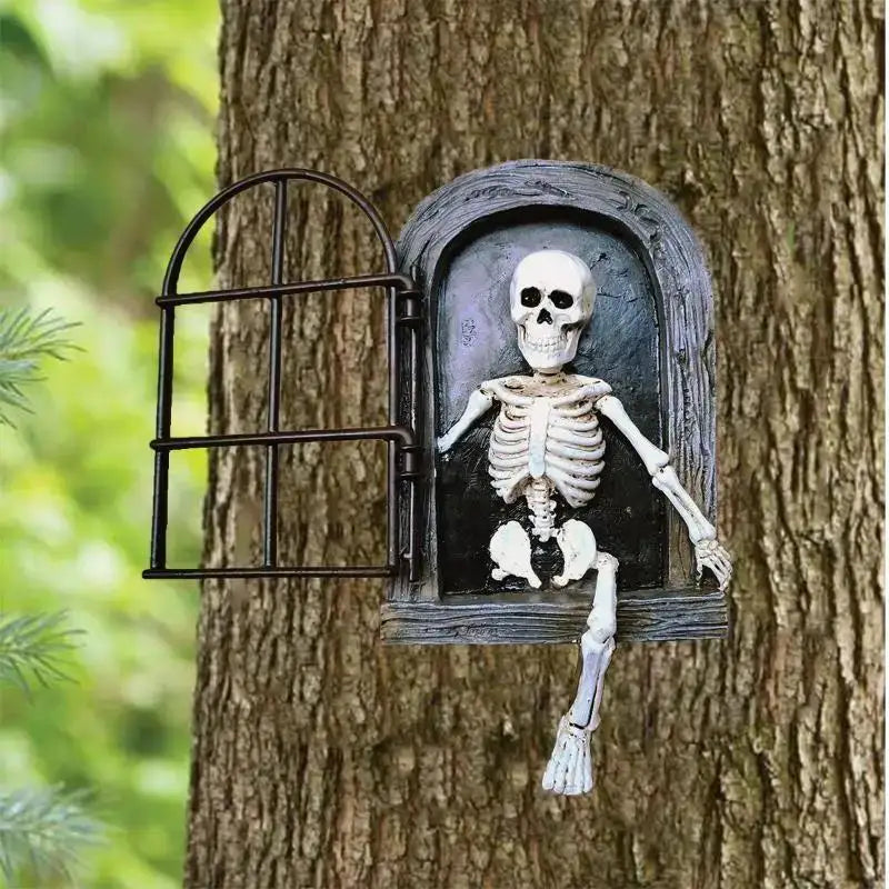 Halloween Gothic Skeleton Skull Resin Hanging Ornament Decor Halloween Hanging Ornament Axl