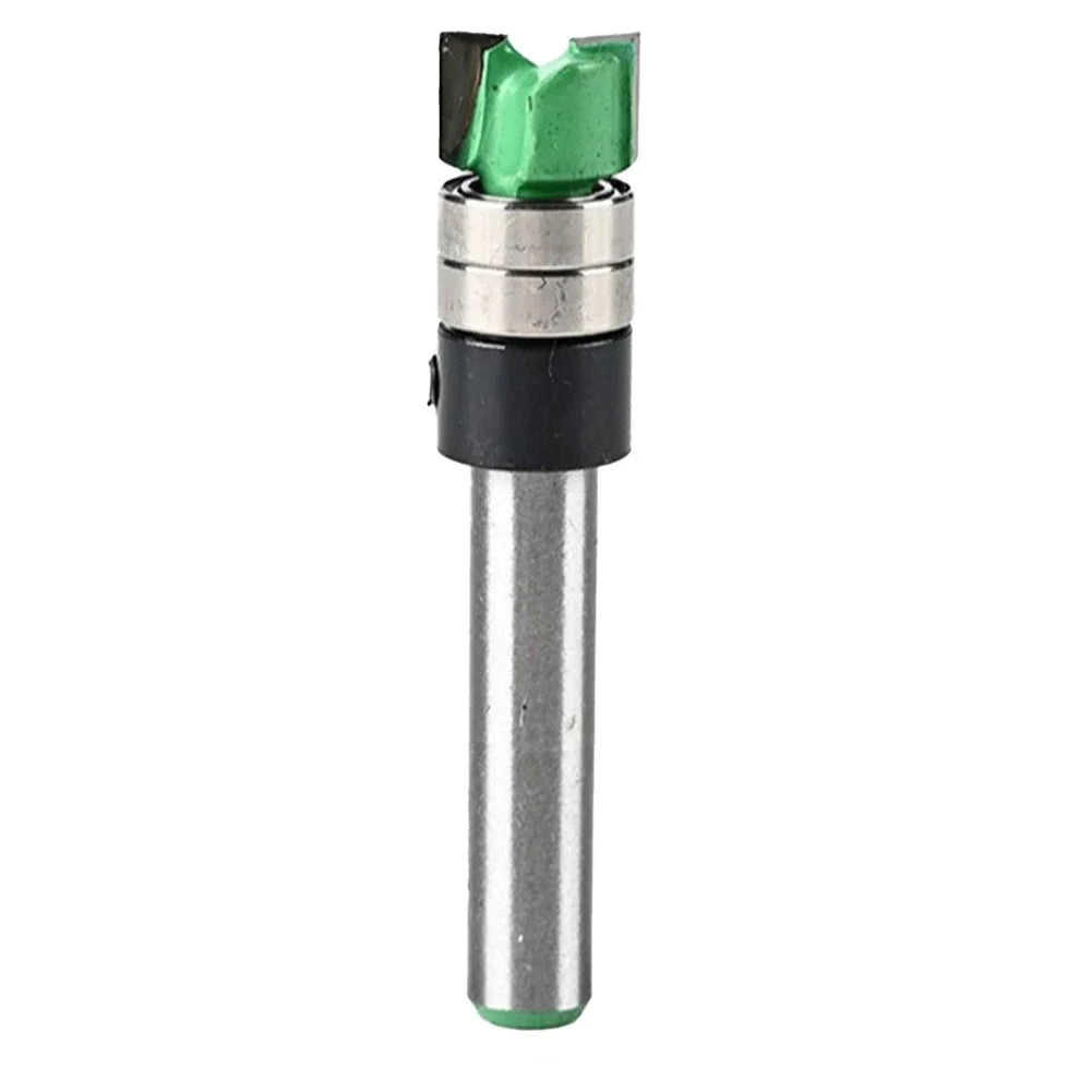 Dual-Bearing Edge Trimming Router Bit | Woodworking Milling Cutter Woodworking Router Bit Axl