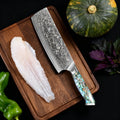 67-Layer Damascus Steel Nakiri Kitchen Knife – Sharp & Durable Damascus Kitchen Knife Axl Nakiri Knife