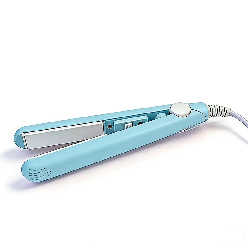 3-in-1 Mini Ceramic Hair Straightener & Curling Iron | Flat Iron Hair Straightener Iron Axl Chic Blue NoBox AU