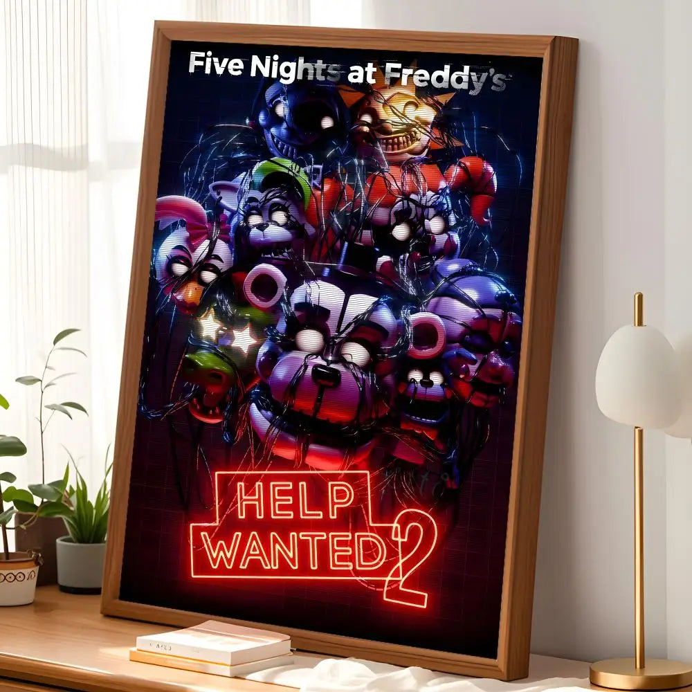 FNAF Self-Stick HD PVC Wall Art Poster – Waterproof Decor Wall Art Poster Axl