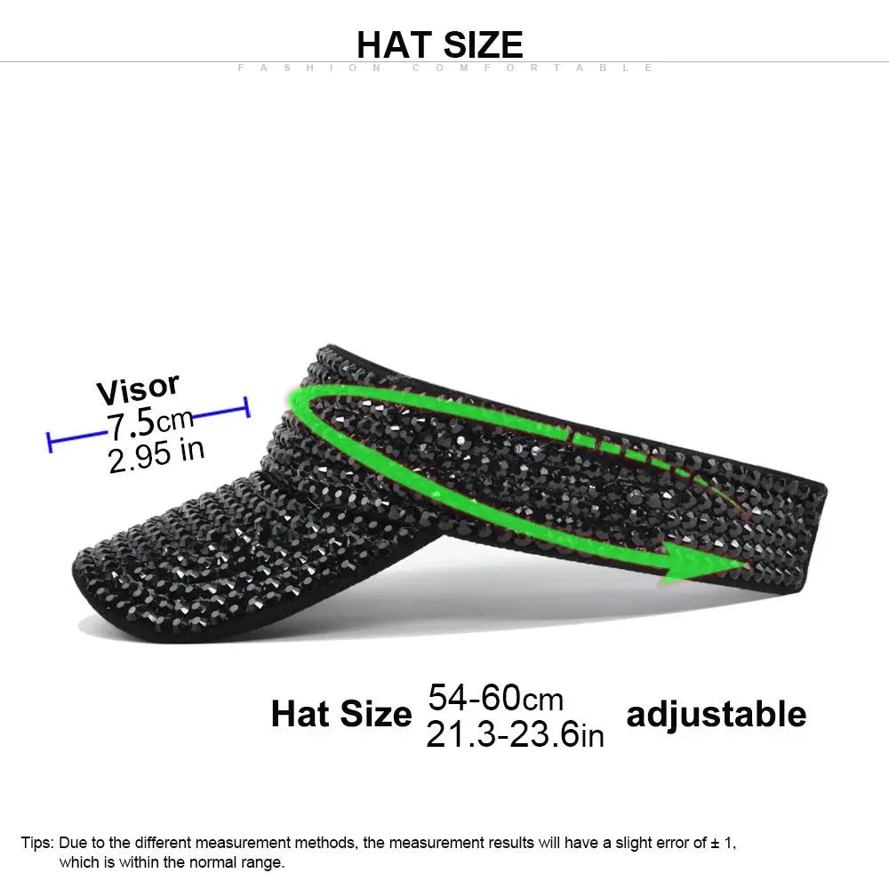 Women's Rhinestone Open-Top Baseball Cap | Korean Style Hat Women's Baseball Cap Axl