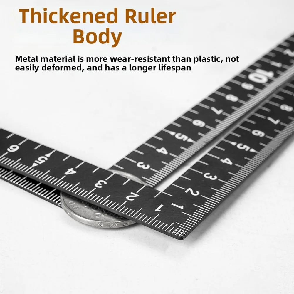 Stainless Steel L-Square Ruler 15cm/30cm | 90° Carpenter Tool Carpenter Square Ruler Axl