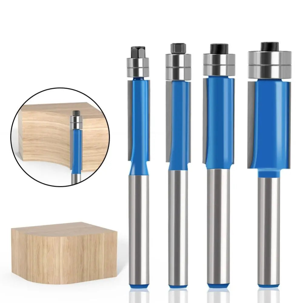 6mm Double Bearing Flush Trim Router Bit – Carbide Woodworking Router Bit Axl