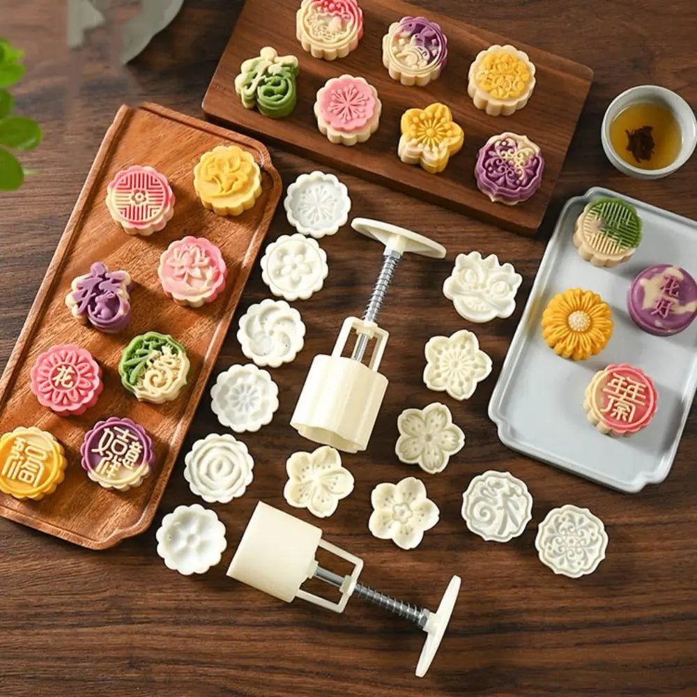 Mooncake Mold – Sakura Flower Stamp & Fondant Cake Tool Baking Mold Axl