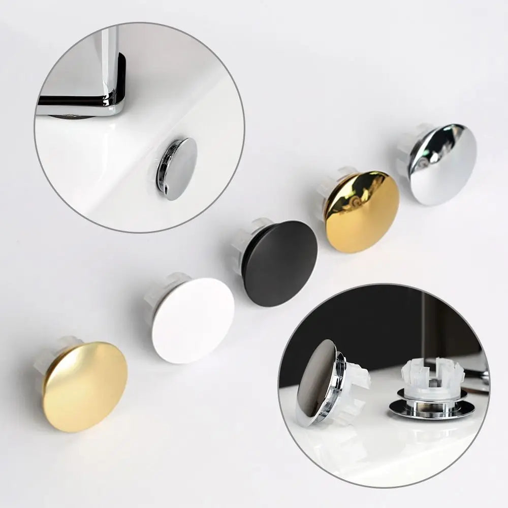 Copper Sink Overflow Cover Ring – Round Double Layer Cap Sink Overflow Cover Axl