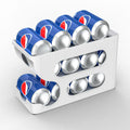 Automatic Rolling Fridge Can Organizer – Space-Saving Dispenser Fridge Can Organizer Axl WHite1pc