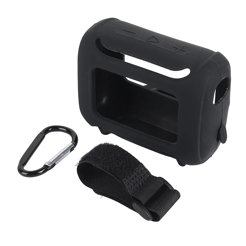 Silicone Case for JBL GO 5 Speaker with Hook & Strap Speaker Protective Case Axl