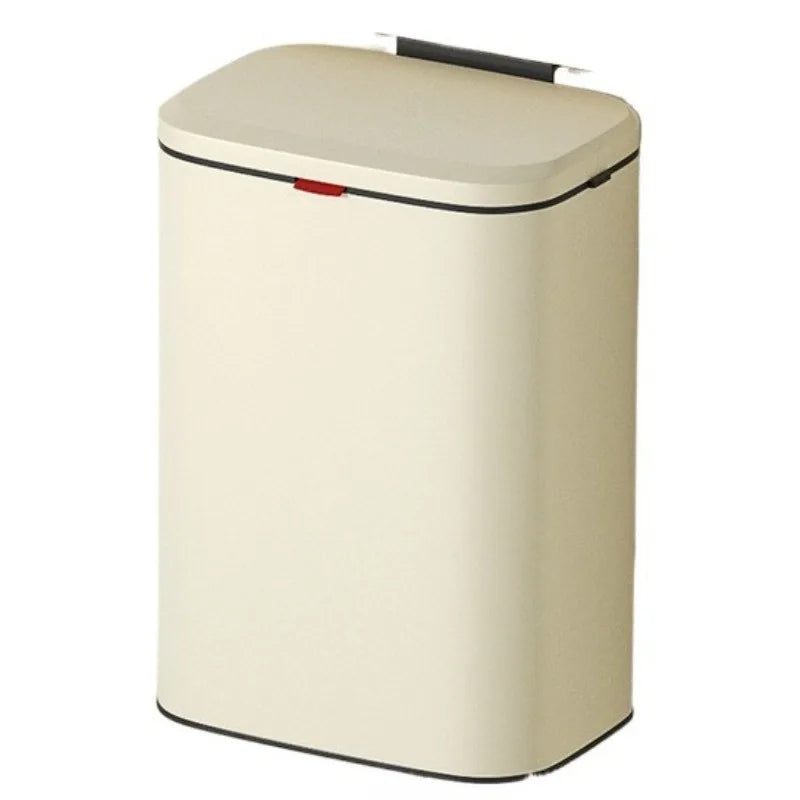 Wall Mounted Stainless Steel Trash Can with Lid – 8L Wall Mounted Trash Can Axl 8L-Beige
