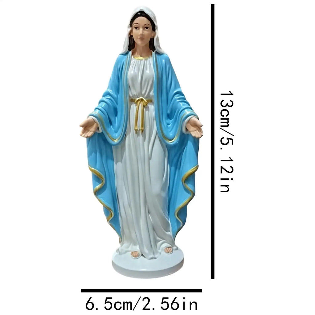Virgin Mary Catholic Statue – Resin Holy Mother Figurine Religious Figurine Axl