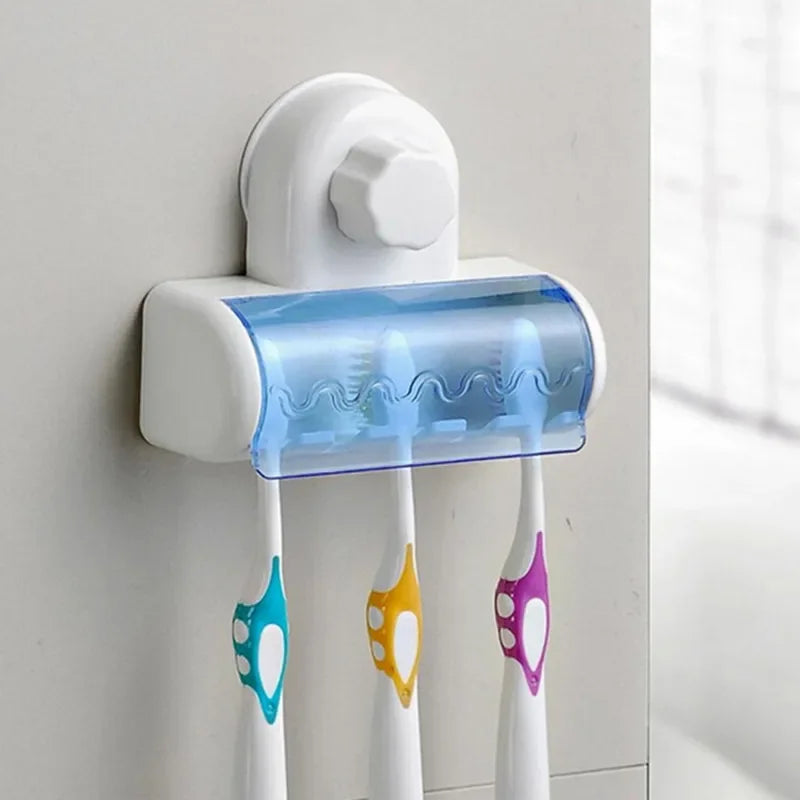 Wall Mounted Toothbrush Holder with Suction Cup | No Drill Toothbrush Holder Axl