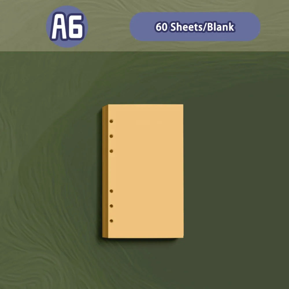 A5/A6 Loose-Leaf PU Leather Notebook – Travel Journal & Diary Loose-Leaf Notebook Axl A6 Refills 02