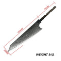 Grandsharp 67-Layer Damascus Steel Knife Blank Blade – DIY Chef Damascus Knife Blank Axl petty knife