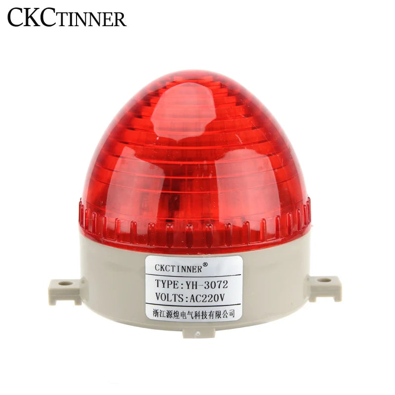 LED Strobe Warning Light 12V 24V 220V | Flashing Signal Indicator Strobe Warning Light Axl