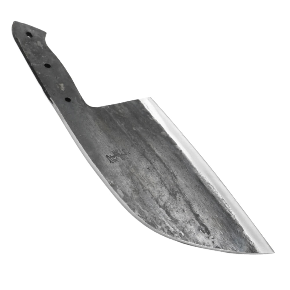 Grandsharp Handmade Forged Chinese Cleaver DIY Blank Blade Forged Cleaver Blank Axl