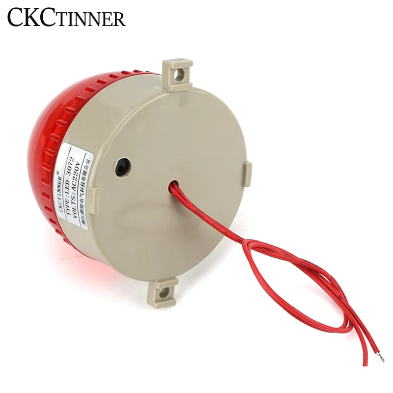 LED Strobe Warning Light 12V 24V 220V | Flashing Signal Indicator Strobe Warning Light Axl