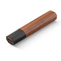 Octagonal Japanese Knife Handle – Natural African Mkuruti Wood DIY Knife Handle Blank Axl Black