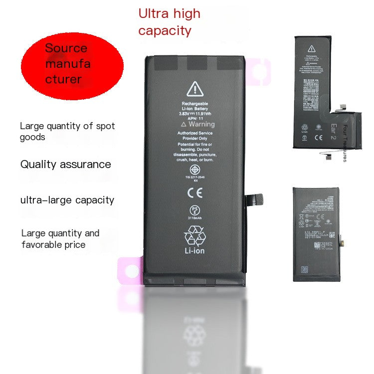 High-Capacity Battery for iPhone 6P, 8P, SE, 11, 12 Pro Max Axl