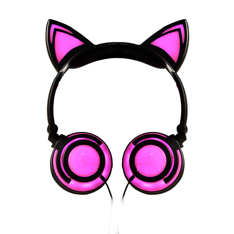 Cat Ear Headphones with LED Glow & Foldable Design | Axl LED Cat Ear Headphones Axl 粉色