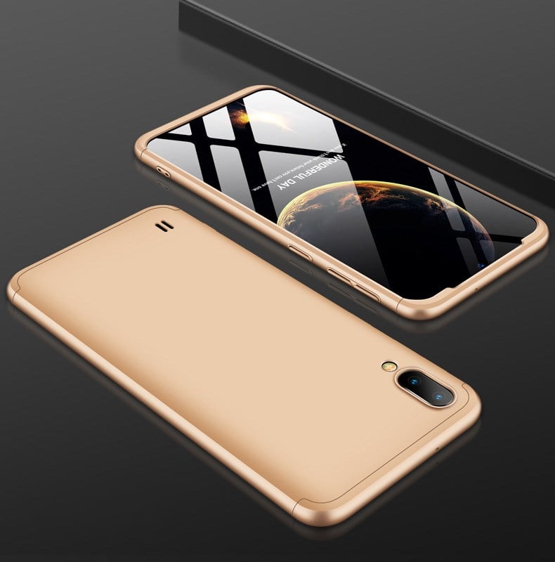 Samsung A50 Mobile Phone Case with Splicing Design Axl Local gold / A50