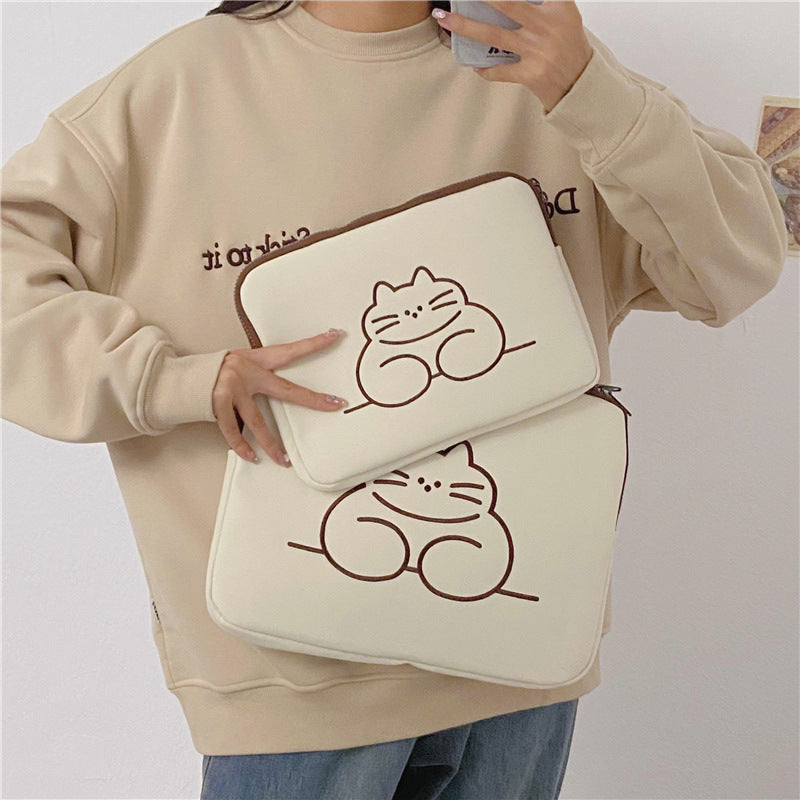 Cute Embroidered Animal Tablet Protective Sleeve Bag Axl