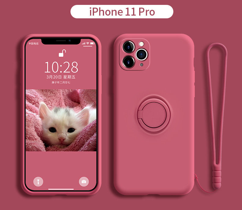 iPhone 11 Pro Liquid Silicone Case with Lens Cover Axl orange 11Pro