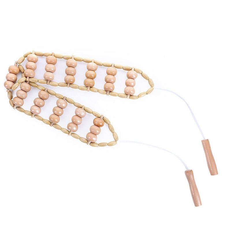 Wooden Anti-Cellulite Massage Roller Set Axl Birch Pull back massager