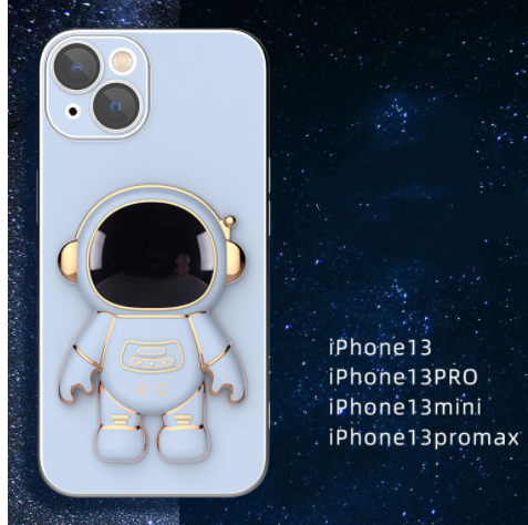 Stereo Astronaut iPhone Case – TPU Cover with Kickstand