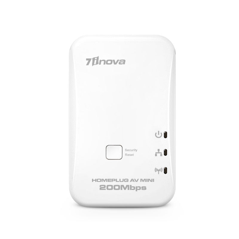 7INOVA Mini Powerline Adapter for 200Mbps Video Monitoring Axl