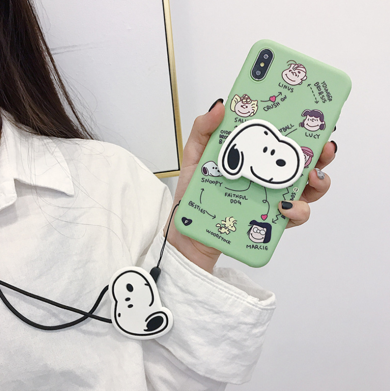 Cute Snoopy Phone Case with Stand and Protector Axl HT2 OppoR11
