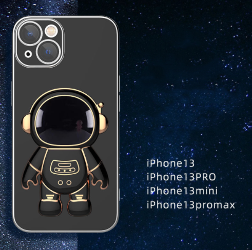 Stereo Astronaut iPhone Case – TPU Cover with Kickstand