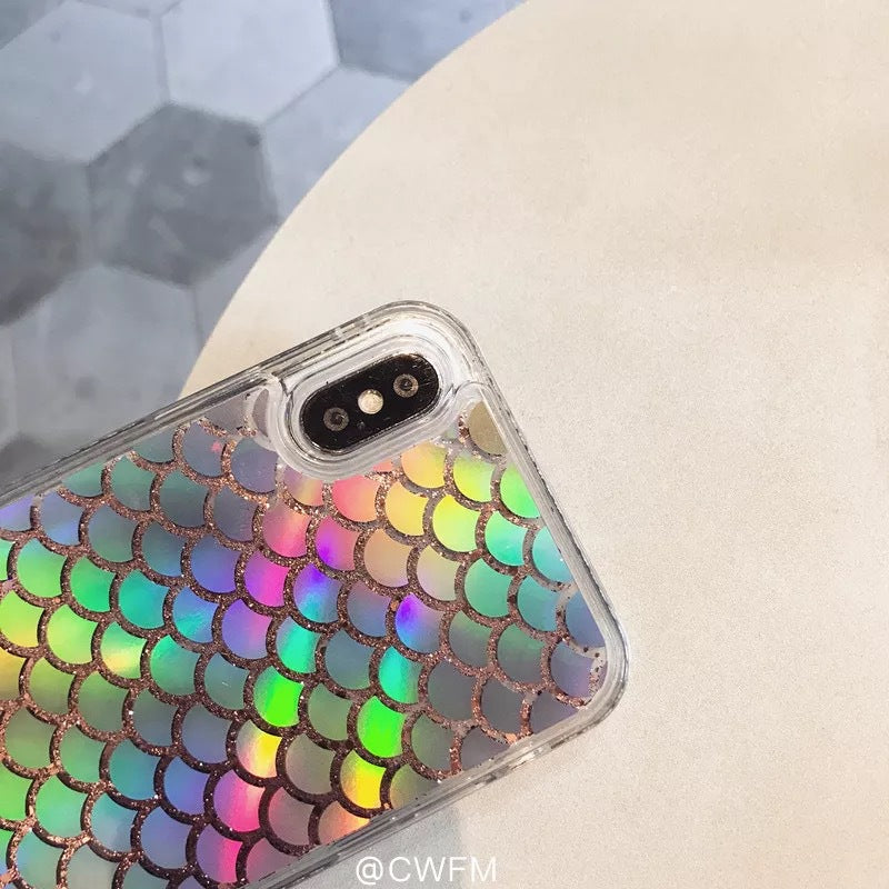 Iridescent Fish Scale Phone Case for iPhone Xs Max Axl