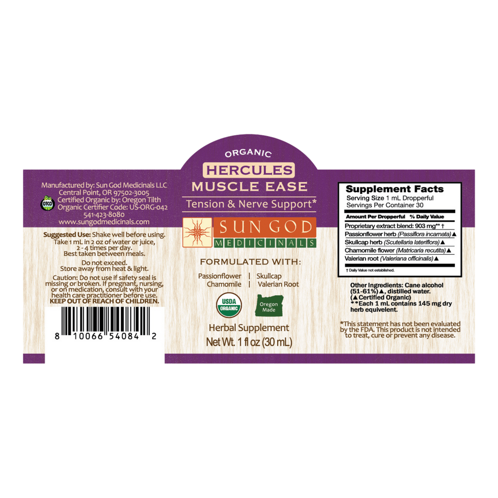 Hercules Muscle Ease Herbal Tincture Axl