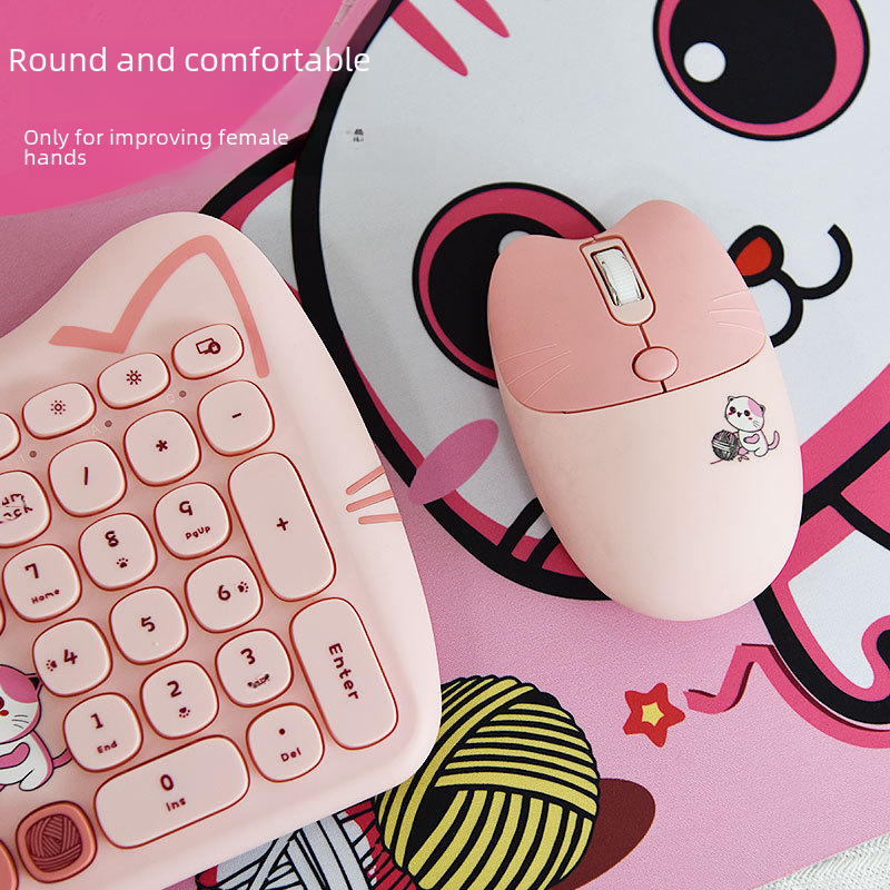 Wireless Keyboard and Mouse Set for Girls (Punk Style) Axl