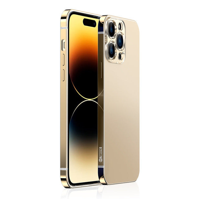 Stainless Steel iPhone Case 14/13/12 – Anti-Fingerprint Cover