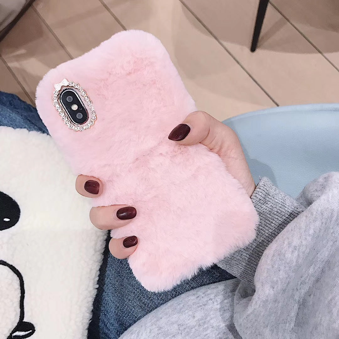 Luxury Plush Silicone iPhone Case – Soft Grip Cover | Axl Plush iPhone Case Axl Pink / iPhone15
