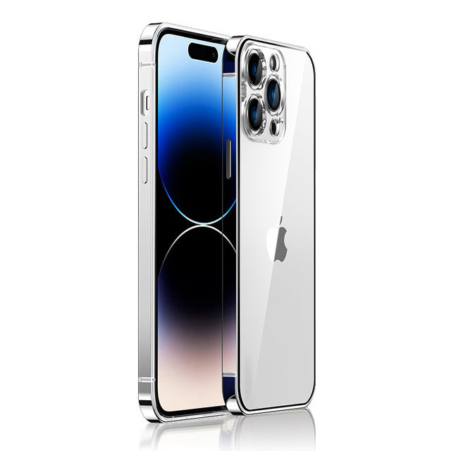 Stainless Steel iPhone Case 14/13/12 – Anti-Fingerprint Cover