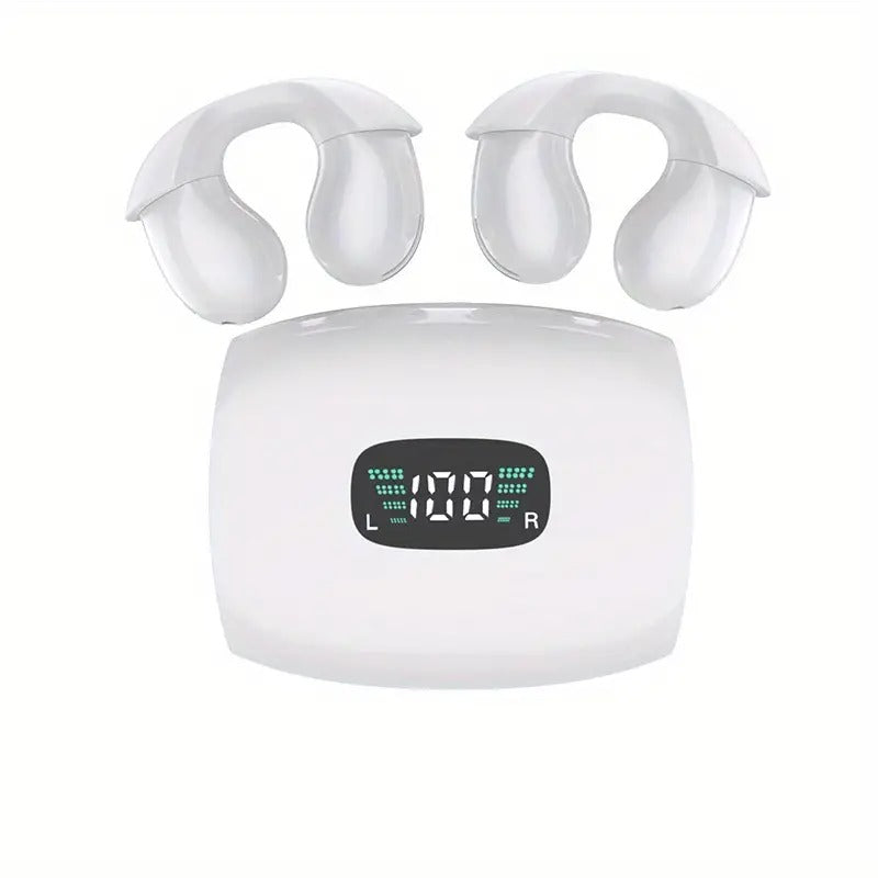 Bone Conduction Earphones Bluetooth 5.3 – IPX5 Sports Bone Conduction Earphones Axl White