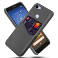 Google Pixel 3a XL Phone Case with Card Slot Axl Grey Pixel 4