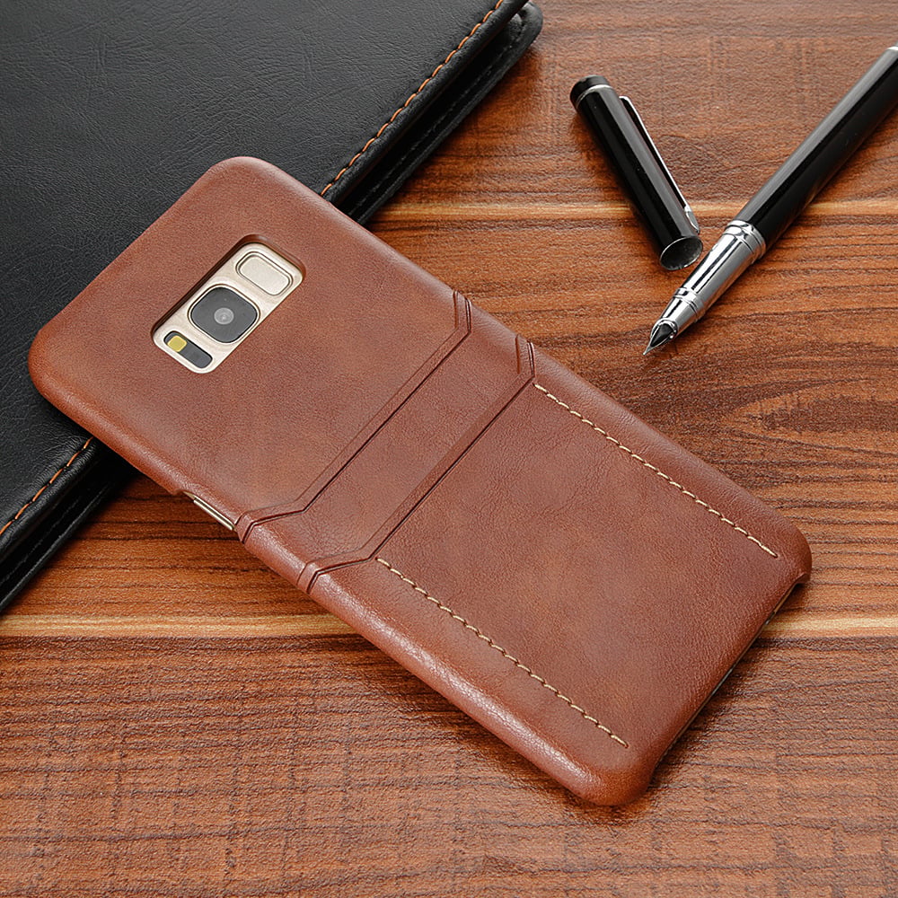 Double Card Wallet Case – Samsung Note 8/9 S8 S9 | Axl Wallet Phone Case Axl Brown / S8 plus