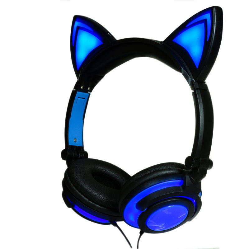 Cat Ear Headphones with LED Glow & Foldable Design | Axl LED Cat Ear Headphones Axl