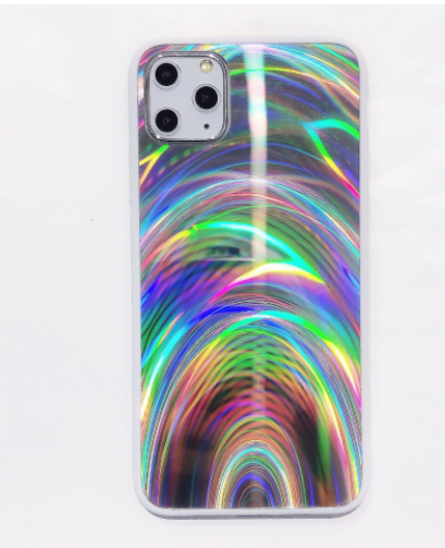 Rainbow Pattern Jelly Shell iPhone Case | TPU PC Acrylic