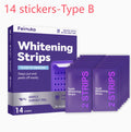 Purple Whitening Stain-Removing Tooth Strips Axl 1 box 14 stickers Type B