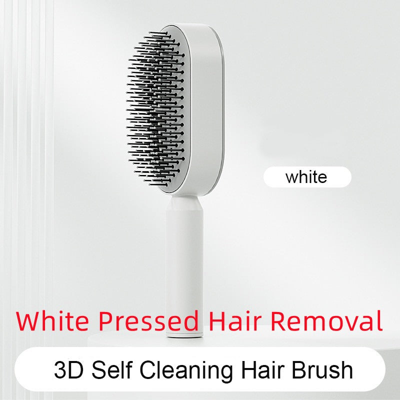 Self-Cleaning Anti-Static Hair Brush | Air Cushion Detangler
