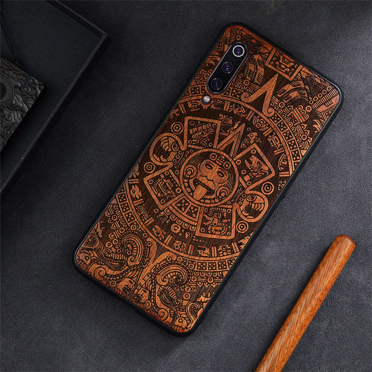 Transparent TPU Phone Case – Wood Grain & Graphic Designs