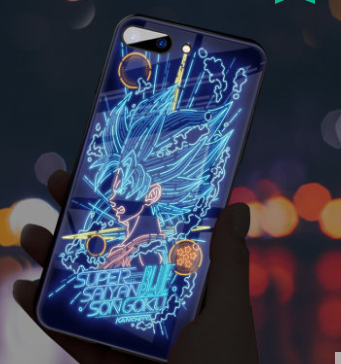 Dragon Ball Z Phone Case with Sound Control and Light Axl Blue iPhone7 plus