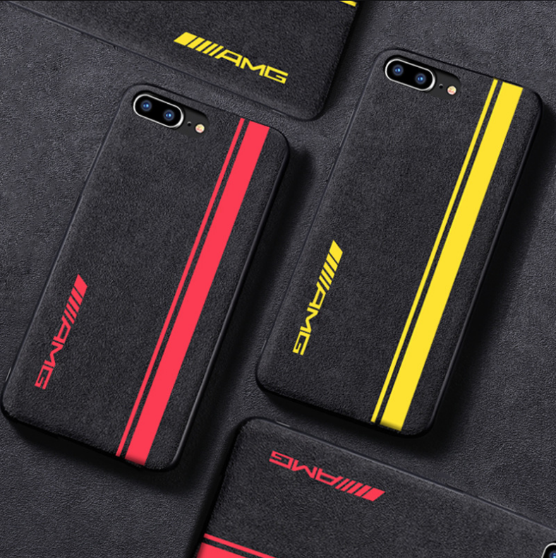 Suede Embroidered iPhone Case TPU Cover – XR & XS Max iPhone Phone Case Axl