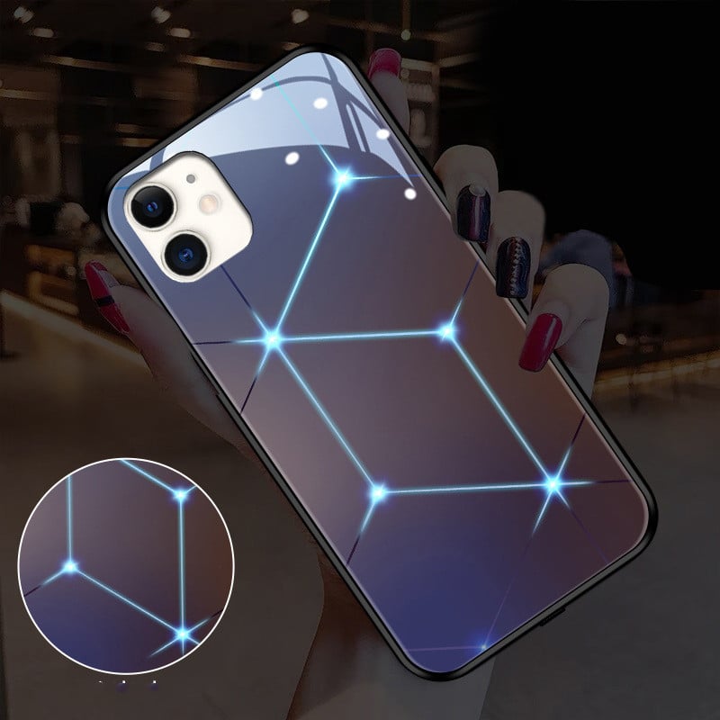 Starry Sky Glass iPhone Case – TPU & PC Galaxy Cover